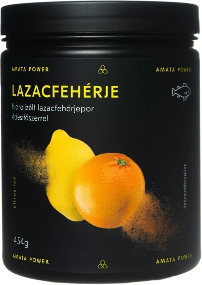 Citrus ízű Lazacfehérje 454 g